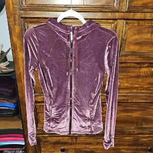 Lululemon Gorgeous Velvet And Gold Hooded Define Jacket. Sz 6!! #Velvet